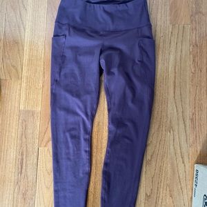 Purple athletic leggings